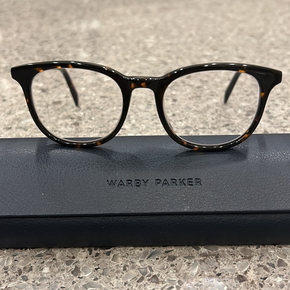 Warby Parker Durand blue light glasses!
